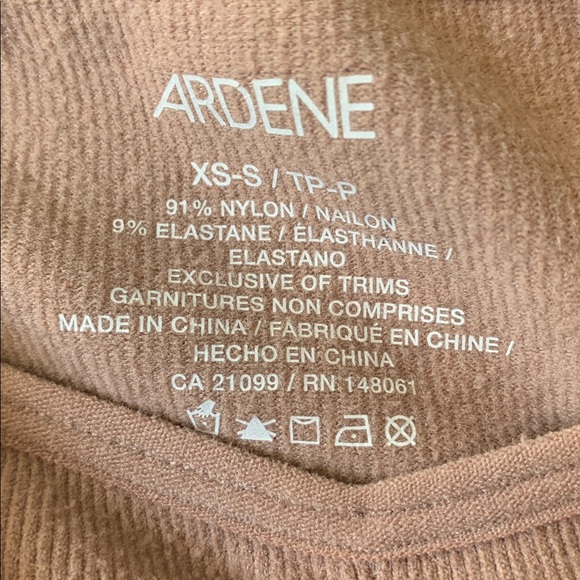 Ardene Tan Ribbed Knit Top - Picture 3 of 3